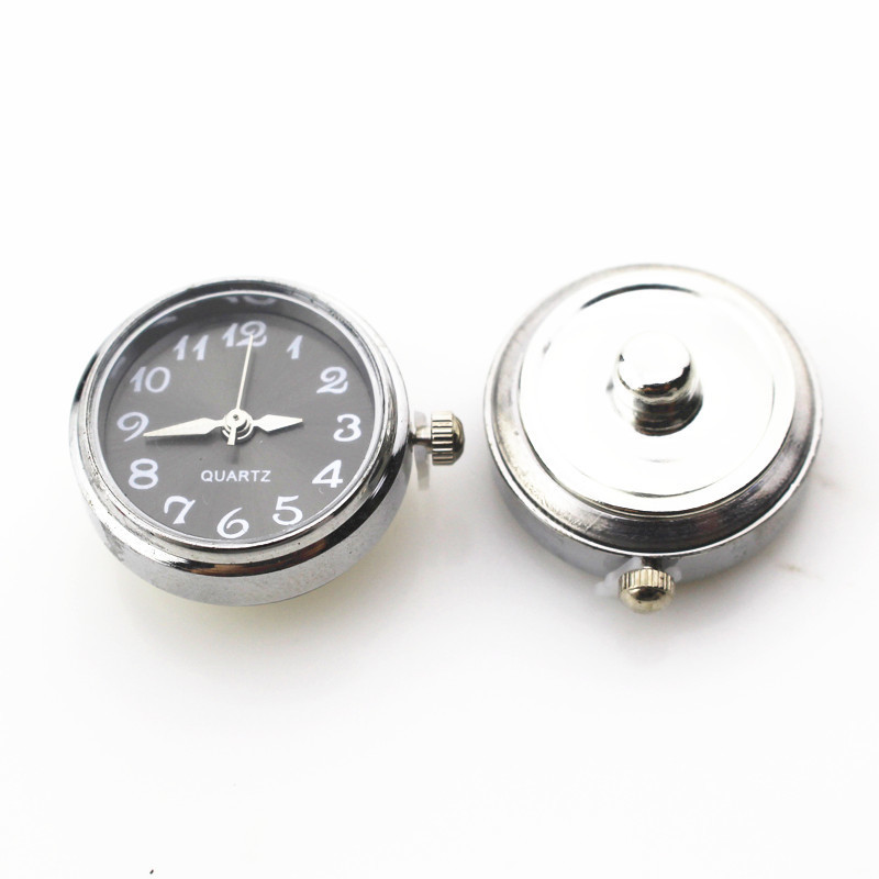 6pcs/lot Mix Color Watch Face Click Snap Buttons for 18mm Bracelet&Bangles DIY Jewelry Interchangeable buttons 220409