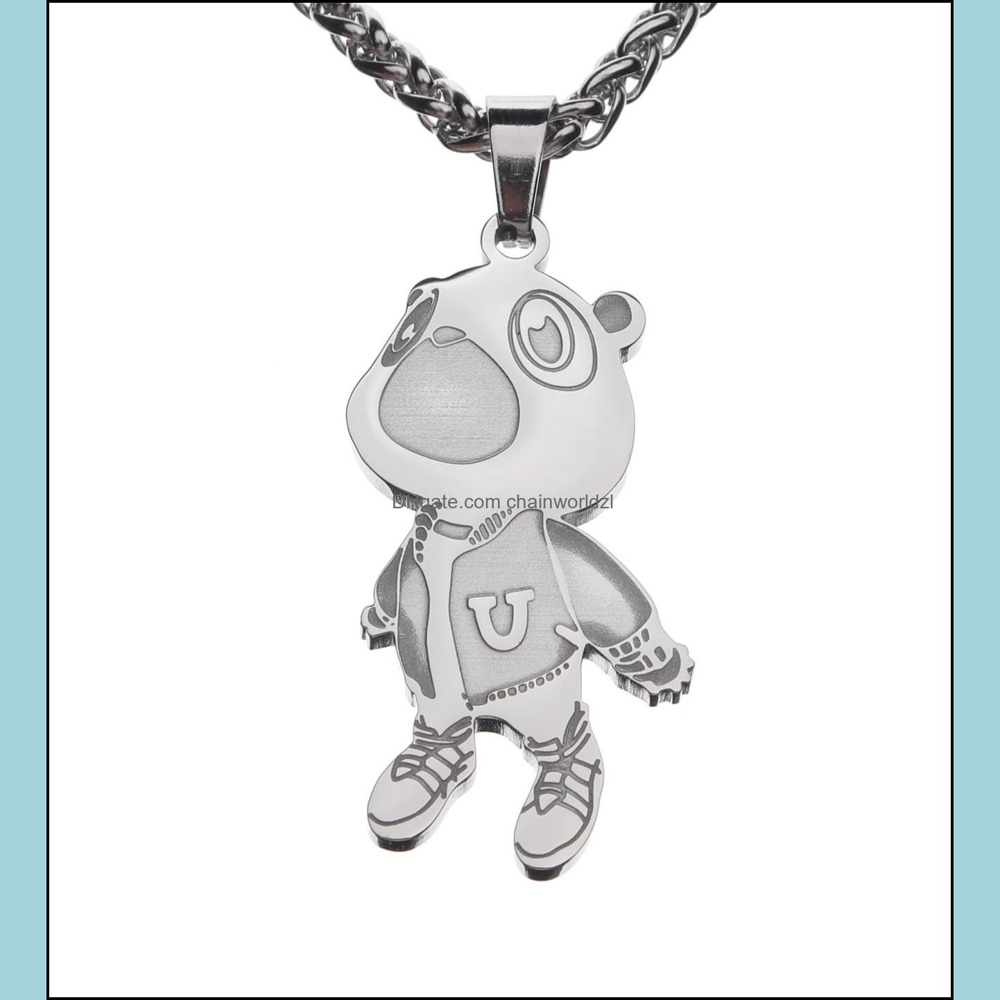 Pendant Necklaces Pendants Jewelry European And American Kanye West Bear Necklace Tide Brand Men Women Hip-Hop Personality Couple Drop Del
Pendant Necklaces Pendants Jewelry European And American Kanye West Bear Necklace Tide Brand Men Women Hip-Hop Personality Couple Drop Del