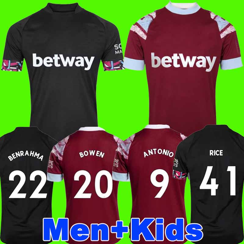 BOWEN RICE Soccer Jersey 22 23 West Hams BENRAHMA ANTONIO YARMOLENKO NOBLE FORNALS DAWSON Vlasic SOUCEK AGUERD football shirt 2022 2023 Mens Kids Kit, 22 23 away patch1
BOWEN RICE Soccer Jersey 22 23 West Hams BENRAHMA ANTONIO YARMOLENKO NOBLE FORNALS DAWSON Vlasic SOUCEK AGUERD football shirt 2022 2023 Mens Kids Kit, 22 23 away patch1