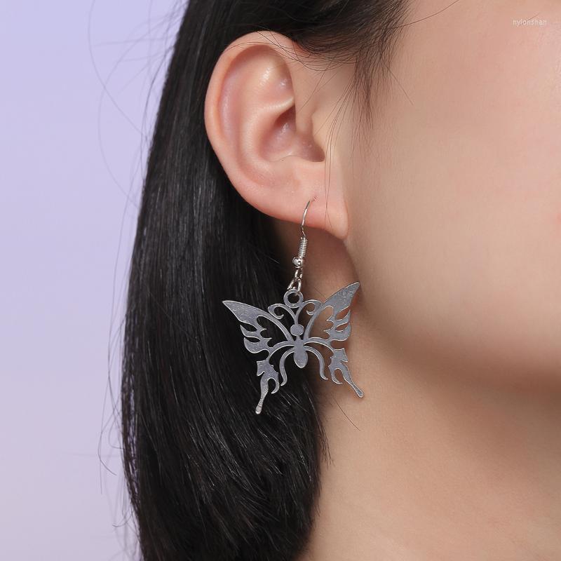 Hoop Earrings & Huggie Vintage Hollow Butterfly Design Stainless Steel Piercing Earring For Women Gothic Jewelry Fashion Aesthetic
Hoop Earrings & Huggie Vintage Hollow Butterfly Design Stainless Steel Piercing Earring For Women Gothic Jewelry Fashion Aesthetic