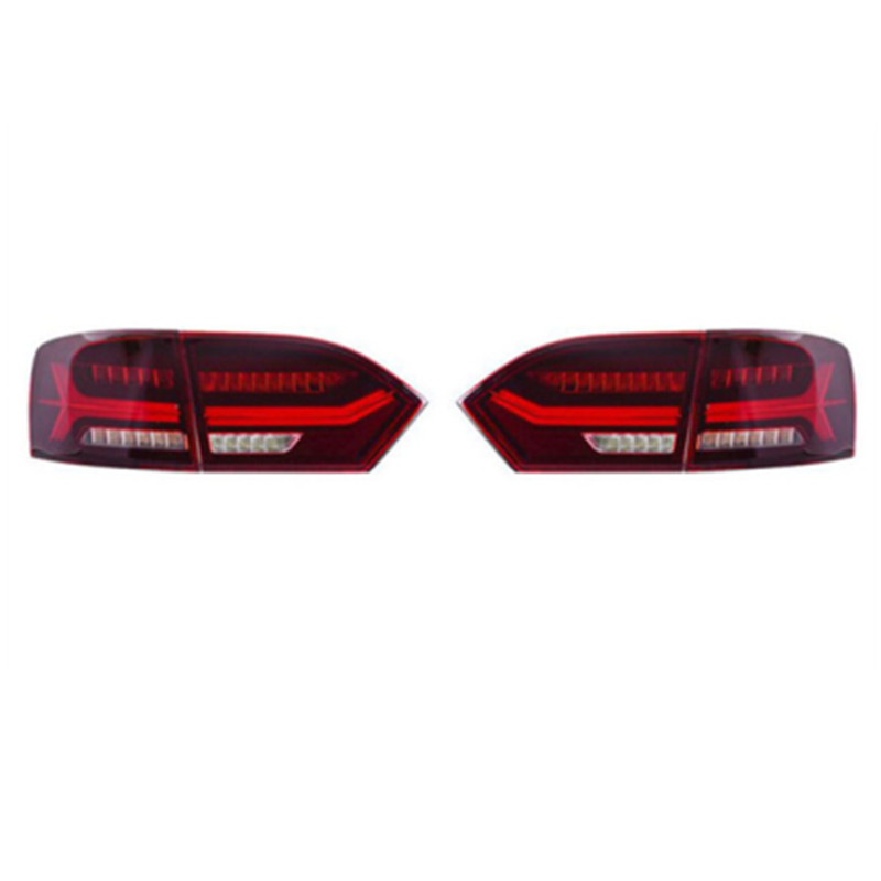 2 Colors Car Tail Lights For VW Jetta MK6 2012 LED Reversing Rear Lamp DRL Fog Brake Taillights Dynamic Turn Signal