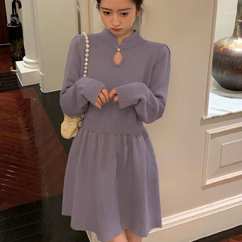 Casual Dresses Female Knit One Piece Dress Korean 2022 Spring Long Sleeve Party Kawaii Mini Office Elegant Sweater Vintage, White dress
Casual Dresses Female Knit One Piece Dress Korean 2022 Spring Long Sleeve Party Kawaii Mini Office Elegant Sweater Vintage, White dress