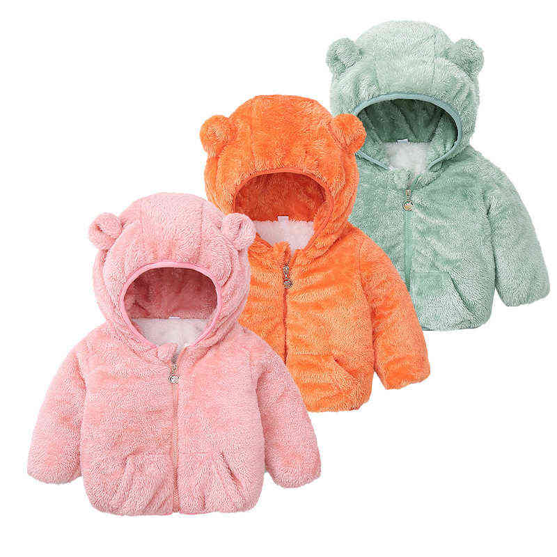 Winter Baby Lamb Velvet Coat Baby Boy Plus Thick Warm Cotton Coat Baby Girl Ear Hooded Plush Coat Casual New kids Outerwear J220718, Light green
Winter Baby Lamb Velvet Coat Baby Boy Plus Thick Warm Cotton Coat Baby Girl Ear Hooded Plush Coat Casual New kids Outerwear J220718, Light green