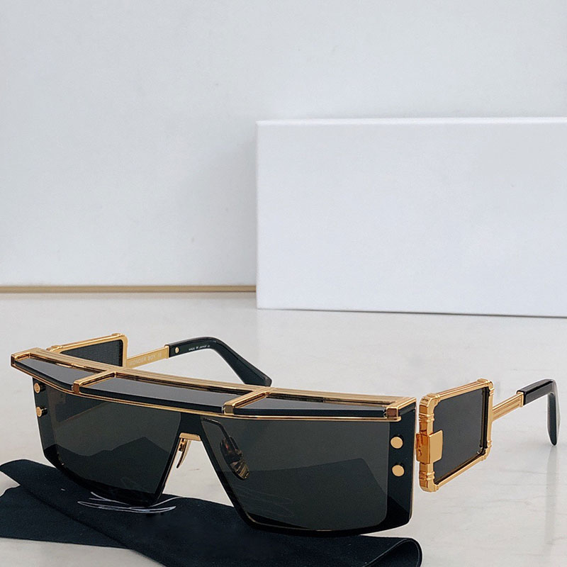 Designer Mens or Womens Sunglasses BPS-127A Latest Fashion Trend Black and Gold Shade UV400 man sunglasses Driving Vacation Top Quality With Box