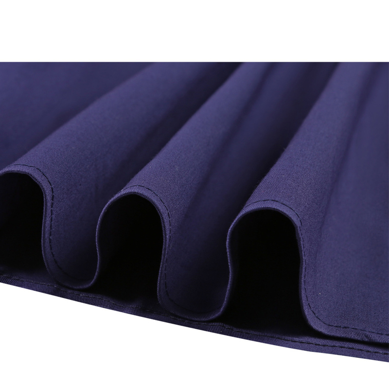 Women Solid Color Blue Pleated Skirt Shcool Y2K Summer High Waist Korean Harajuku Japanese Pinup Retro Vitage Midi A-line Skirts 220317