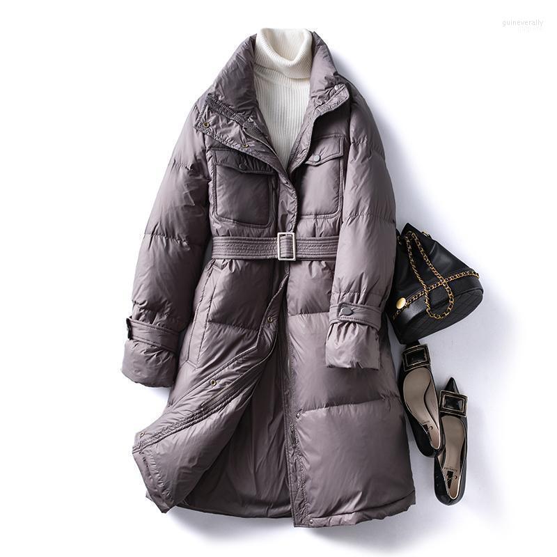 Women's Down & Parkas Ailegogo Winter Women Stand Collar Warm Long Light Feather Jacket With Belt 90% White Duck Coat Fluffy Outwear Guin22, Black
Women's Down & Parkas Ailegogo Winter Women Stand Collar Warm Long Light Feather Jacket With Belt 90% White Duck Coat Fluffy Outwear Guin22, Black