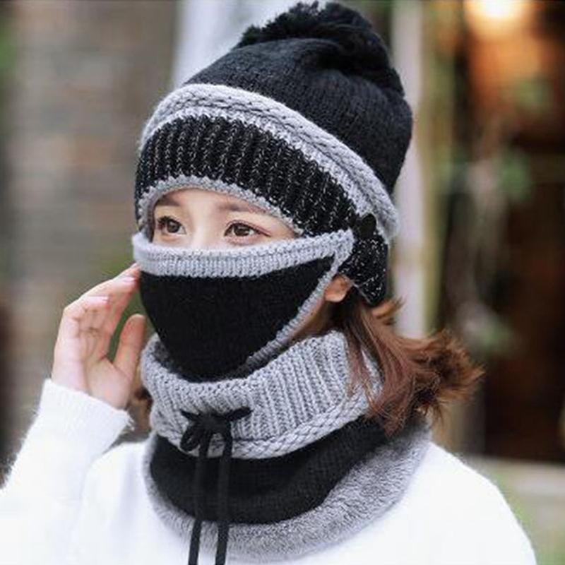 Beanies Winter Mask Hat Scarf Set Women Girls Outdoor Fleece Inside Knitted Riding Thick Warm AccessoriesBeanies
Beanies Winter Mask Hat Scarf Set Women Girls Outdoor Fleece Inside Knitted Riding Thick Warm AccessoriesBeanies