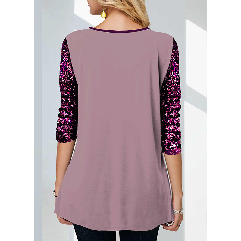 Early Spring Elegant Women s Floral Print Long Sleeve Tees Tshirts Ladies Casual Streewear O Neck Fashion T shirts Clothing 220728