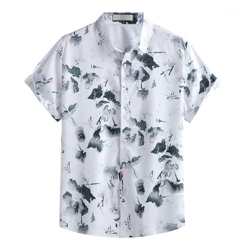 Men's Casual Shirts Men Hawaiian Shirt Summer Fashion Blouse Lapel Print Short Sleeve Top Chemise Homme Clothing For, White
Men's Casual Shirts Men Hawaiian Shirt Summer Fashion Blouse Lapel Print Short Sleeve Top Chemise Homme Clothing For, White