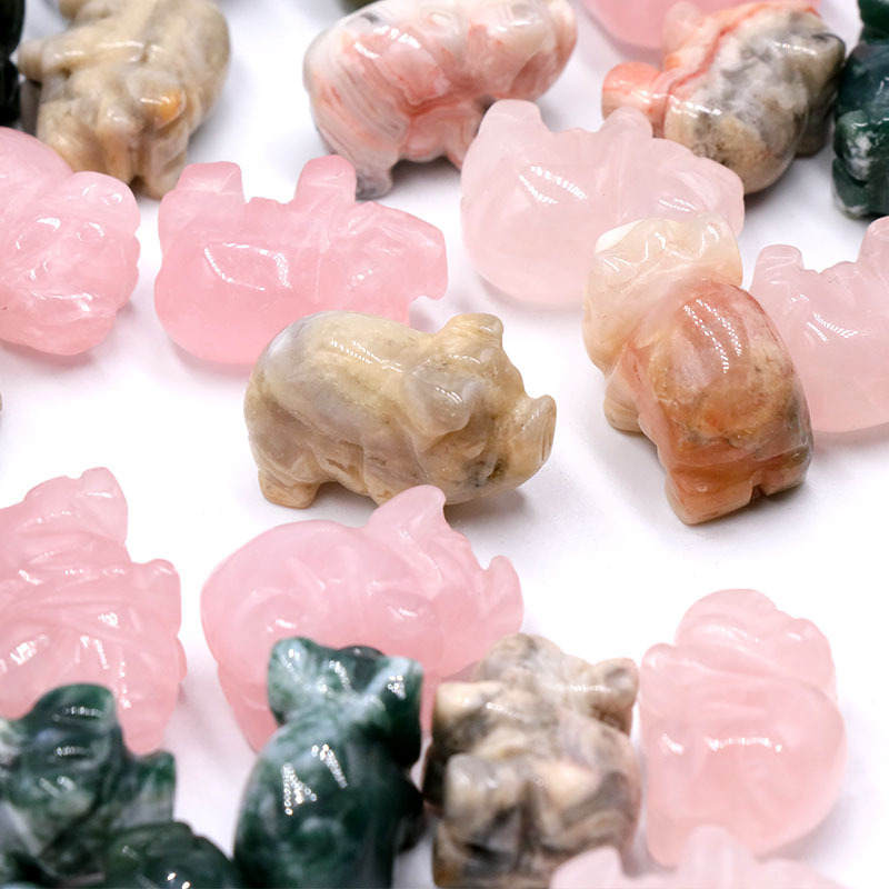 Natural Crystal Stone Ornaments Carved Animalia Pig Reiki Healing Quartz Mineral Tumbled Gemstones Hand Home decoration
Natural Crystal Stone Ornaments Carved Animalia Pig Reiki Healing Quartz Mineral Tumbled Gemstones Hand Home decoration