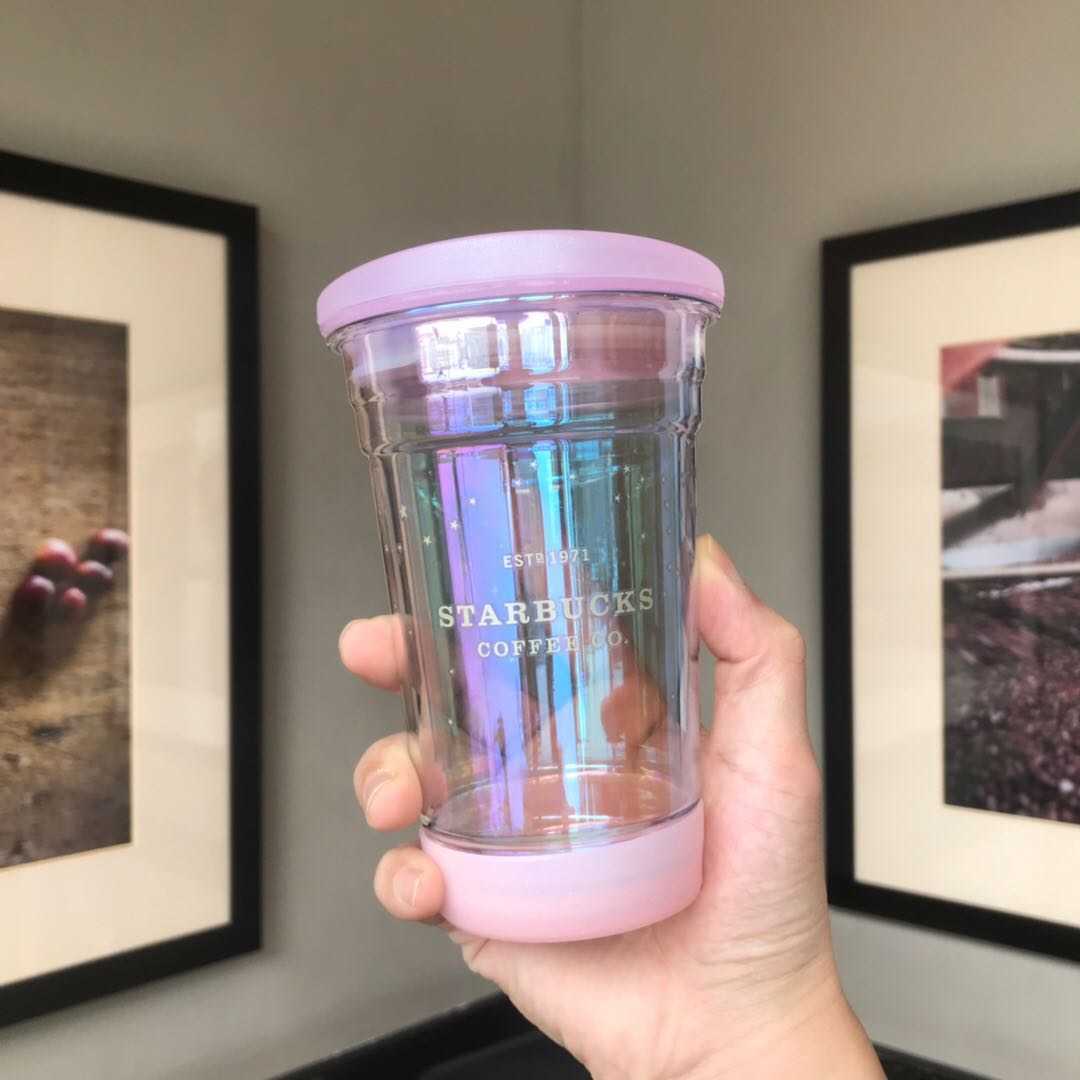 2020 Starbucks cup Christmas Aurora Starbucks dream girl glass water cup 355ml