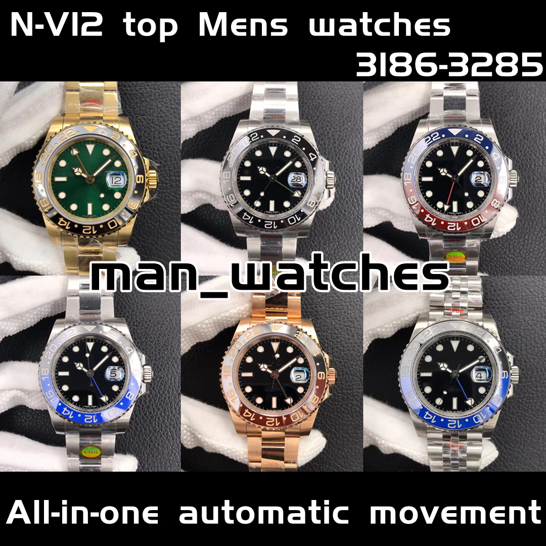 N- v12 Ceramic Bezel Mens watches for G.M 40MM Automatic Mechanical 3186-3285 Movement Watch Luminous Sapphire Waterproof Sports Self-wind Fashion Wristwatches, Box
N- v12 Ceramic Bezel Mens watches for G.M 40MM Automatic Mechanical 3186-3285 Movement Watch Luminous Sapphire Waterproof Sports Self-wind Fashion Wristwatches, Box