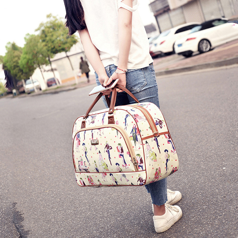High Capacity Travel Tote Bag Woman Weekend Overnight Short Excursion Clothes Cosmetic Duffle Organizer Luggage Pouch Supplies 220509