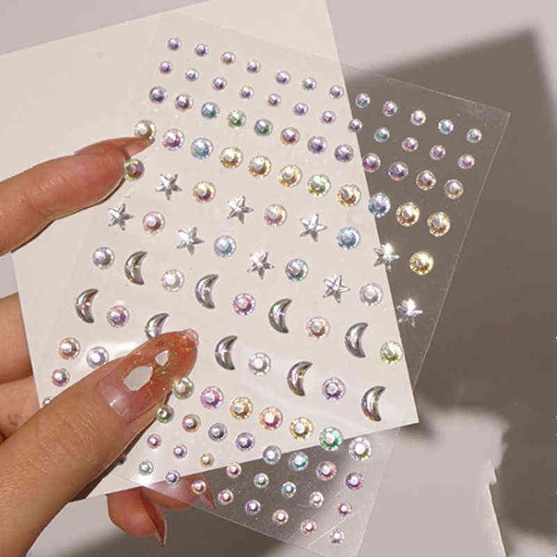 NXY Temporary Tattoo Face Jewels Diamond Makeup Art Eyeliner Glitter Jewelry Sticker Party Bady Tools Rhinestones 0330