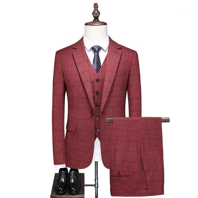 Men's Suits & Blazers 2022Jacket+vest+pants Long-term High-quality Suit Three-piece Slim-fit Groom Wedding Dress, Red
Men's Suits & Blazers 2022Jacket+vest+pants Long-term High-quality Suit Three-piece Slim-fit Groom Wedding Dress, Red