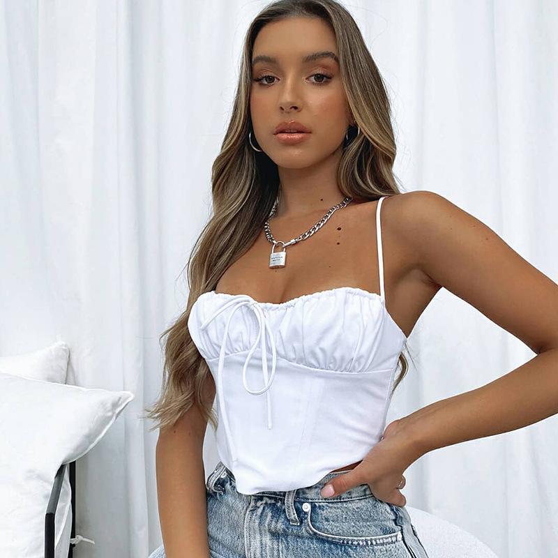 Women' Tanks & Camis Women' Sexy Streetwear Corset Crop Tops Fashion Sling Solid Slim Tee Low Cut Sleeveless Camisole Girls ClothesWom
Women' Tanks & Camis Women' Sexy Streetwear Corset Crop Tops Fashion Sling Solid Slim Tee Low Cut Sleeveless Camisole Girls ClothesWom