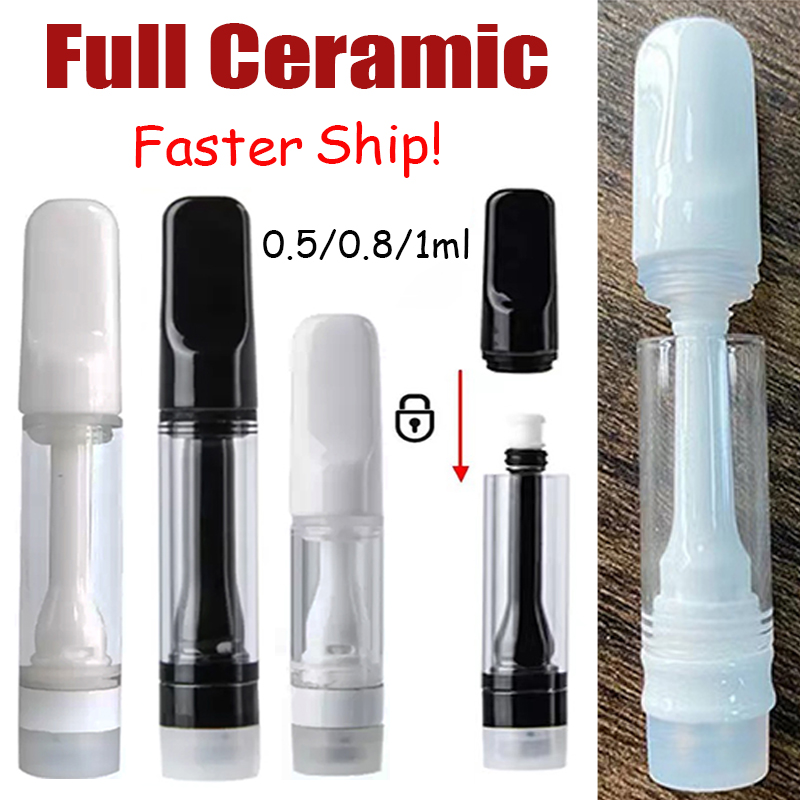 A Grade Full Ceramic Atomizers Th205 Empty Vape Pen Cartridges 510 Thread 0.5ml 0.8ml 1.0ml WHITE BLACK Cart D8 Device Pods Cartridge Wax Dab Vaporizers Wholesale
A Grade Full Ceramic Atomizers Th205 Empty Vape Pen Cartridges 510 Thread 0.5ml 0.8ml 1.0ml WHITE BLACK Cart D8 Device Pods Cartridge Wax Dab Vaporizers Wholesale