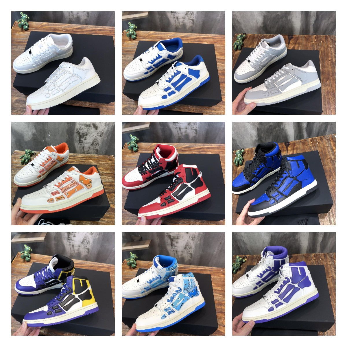 Designer Sneakers Top Low Bones sneaker Casual Shoes OP107 Leather Men Women Shoe Skeleton Blue Red White Outdoor, Other model contact with us
Designer Sneakers Top Low Bones sneaker Casual Shoes OP107 Leather Men Women Shoe Skeleton Blue Red White Outdoor, Other model contact with us