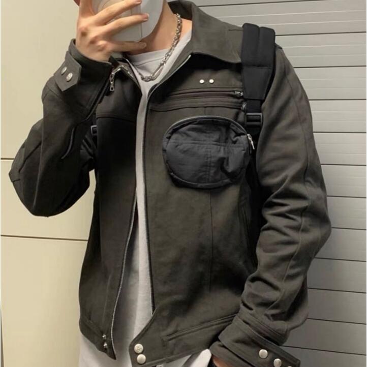 2022 Jacket High Multi Pocket Work Clothes Zipper Jackets Men's plus size Outerwear & Coats
2022 Jacket High Multi Pocket Work Clothes Zipper Jackets Men's plus size Outerwear & Coats