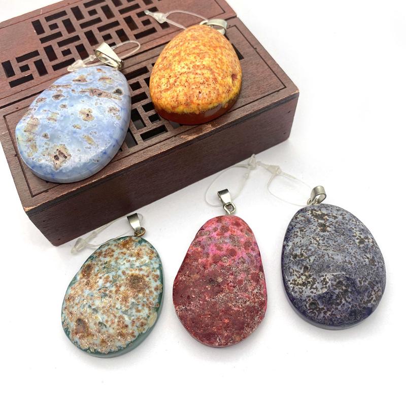 Pendant Necklaces 1pcNatural Semi-precious Stone Drop-shaped Agate DIY Jewelry Charm Making Necklace Earrings Accessories Designer CharmsPen
Pendant Necklaces 1pcNatural Semi-precious Stone Drop-shaped Agate DIY Jewelry Charm Making Necklace Earrings Accessories Designer CharmsPen