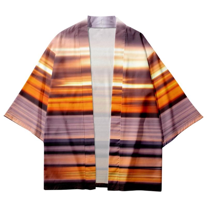 Men's Casual Shirts Summer Style Seaside Sunset Striped Art Shirt Beach Men's And Women's Kimono ShirtMen's, As shown
Men's Casual Shirts Summer Style Seaside Sunset Striped Art Shirt Beach Men's And Women's Kimono ShirtMen's, As shown