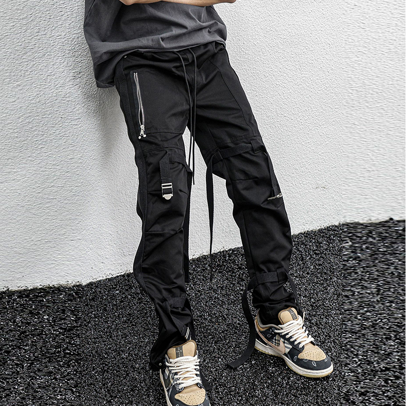 High Street Pockets Side Zipper Cargo Pants Mens Oversized Overalls Loose Hip Hop Casual Trousers, Black
High Street Pockets Side Zipper Cargo Pants Mens Oversized Overalls Loose Hip Hop Casual Trousers, Black