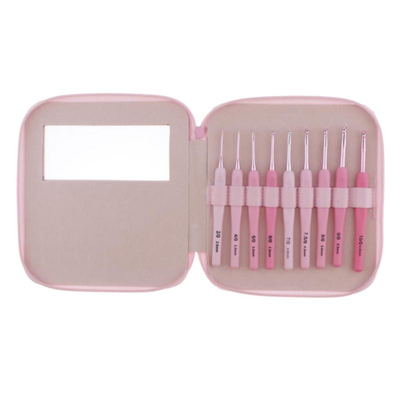 Tattoo Needles Piece Crochet Hook Set With PU Leather Case Aluminum Hooks Pink Knitting 9 Sizes DIY Crafts ToolTattoo
Tattoo Needles Piece Crochet Hook Set With PU Leather Case Aluminum Hooks Pink Knitting 9 Sizes DIY Crafts ToolTattoo