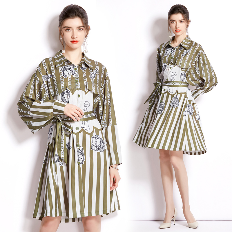 2022 Elegant Printed Shirt Mini Dress Long Sleeve Vintage Lapel Single-Breasted Runway Cute Slim A-Line Dresses Vacation Women Clothes Sweet Girl Casual Party Frock
2022 Elegant Printed Shirt Mini Dress Long Sleeve Vintage Lapel Single-Breasted Runway Cute Slim A-Line Dresses Vacation Women Clothes Sweet Girl Casual Party Frock