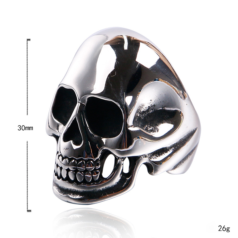 High Quality Stainless Steel Skull Ring Jewelry for Men Gift