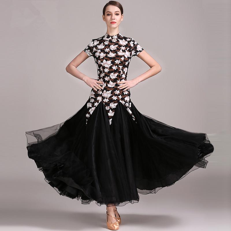 Stage Wear Adults Standard Ballroom Dress Women Modern Waltz Dance Competition Dresses For Fluffy SkirtStage, Black
Stage Wear Adults Standard Ballroom Dress Women Modern Waltz Dance Competition Dresses For Fluffy SkirtStage, Black