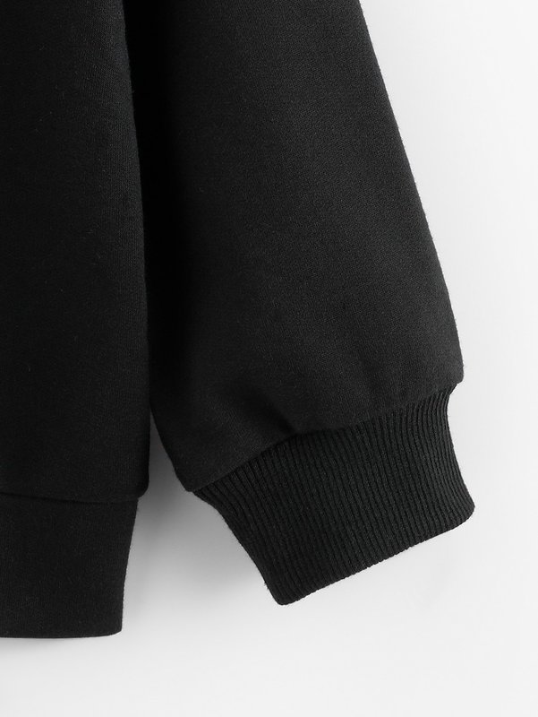 Toddler Boys Letter & Bear Print Hoodie SHE