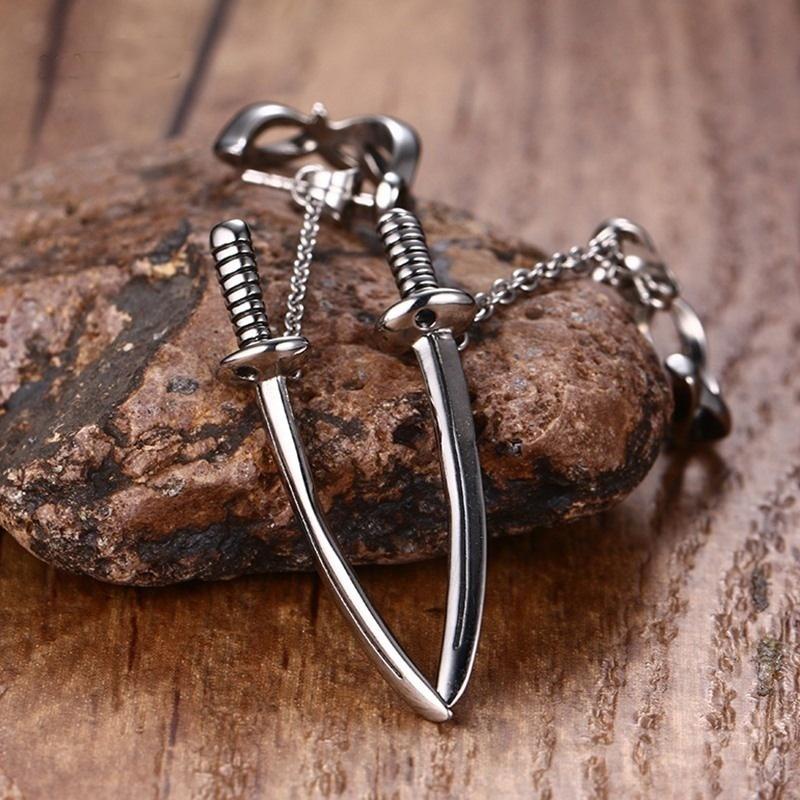 Dangle & Chandelier Stainless Steel Retro Sword Earrings For Men And Women Trend Samurai Fashion Punk JewelryDangle
Dangle & Chandelier Stainless Steel Retro Sword Earrings For Men And Women Trend Samurai Fashion Punk JewelryDangle