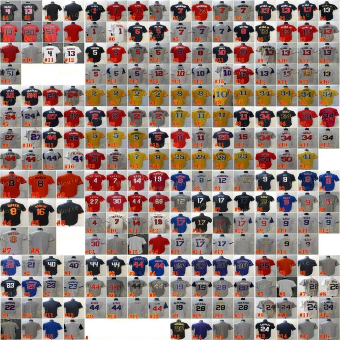 Freeman Swanson Baseball Jerseys Acuna Jr Ripken Bogaerts Hernandez Ortiz Baez Rizzo Votto Arenado Cabrera Verdugo Martinez Devers Aaron Riley Jones X1, Men
Freeman Swanson Baseball Jerseys Acuna Jr Ripken Bogaerts Hernandez Ortiz Baez Rizzo Votto Arenado Cabrera Verdugo Martinez Devers Aaron Riley Jones X1, Men