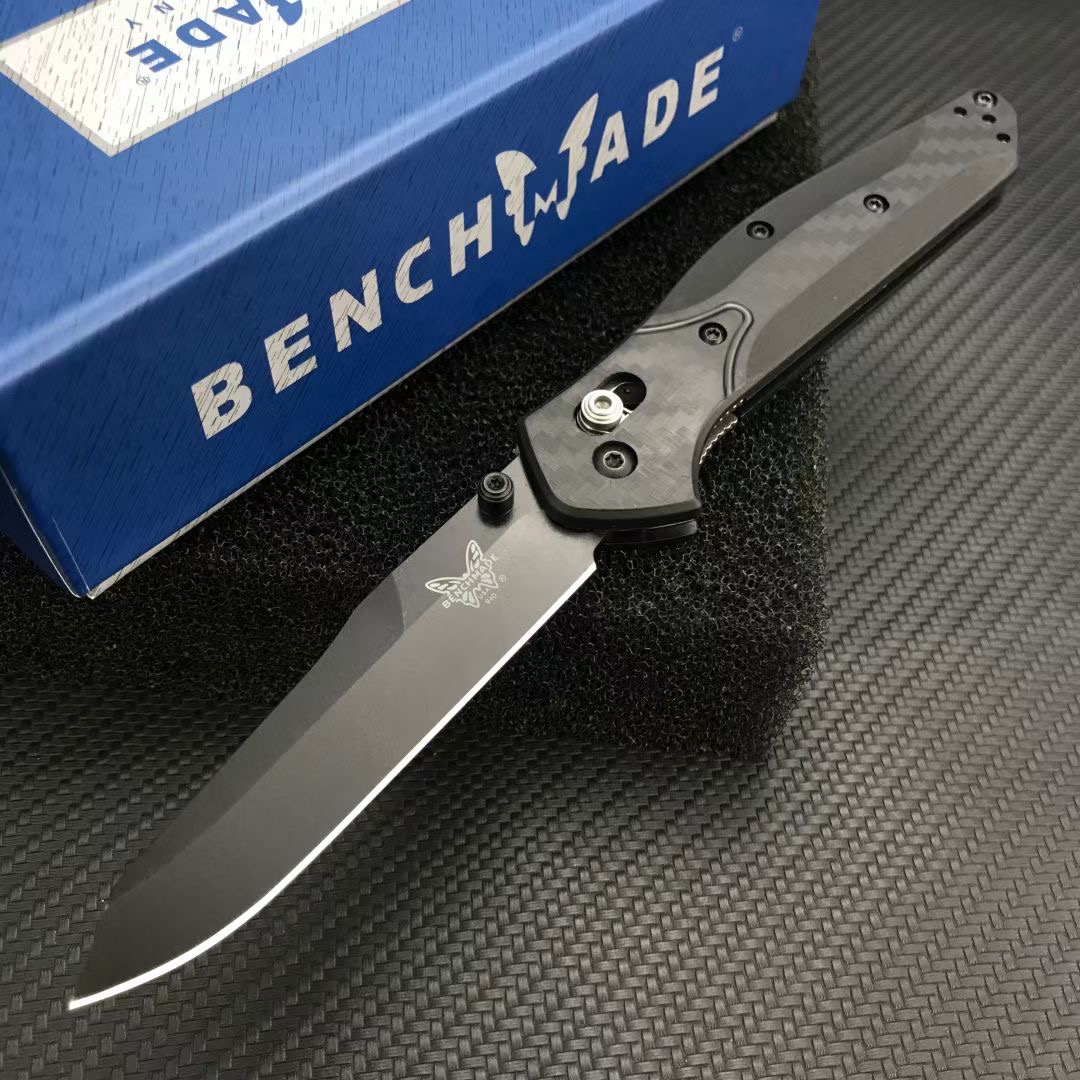 BENCHMADE BM 940 Folding Knife Carbon fibre Handle 60 HRC D2 steel blade Camping hunting Pocket knives Outdoor EDC Tool
BENCHMADE BM 940 Folding Knife Carbon fibre Handle 60 HRC D2 steel blade Camping hunting Pocket knives Outdoor EDC Tool
