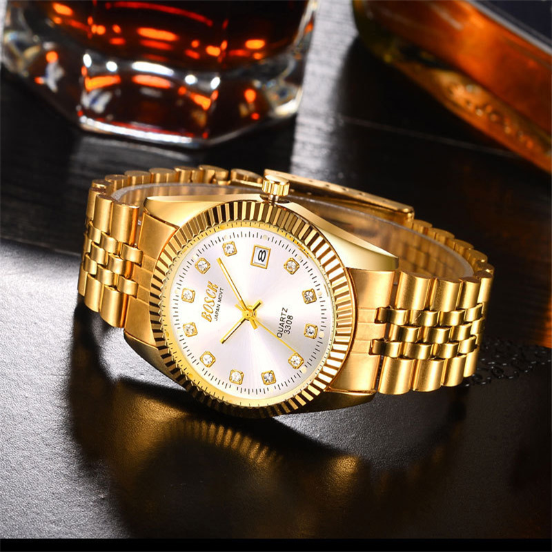 Popular steel band couple golden leisure quartz watch romantic luxury diamond inlaid calendar waterproof business gold watch a5, C1
Popular steel band couple golden leisure quartz watch romantic luxury diamond inlaid calendar waterproof business gold watch a5, C1