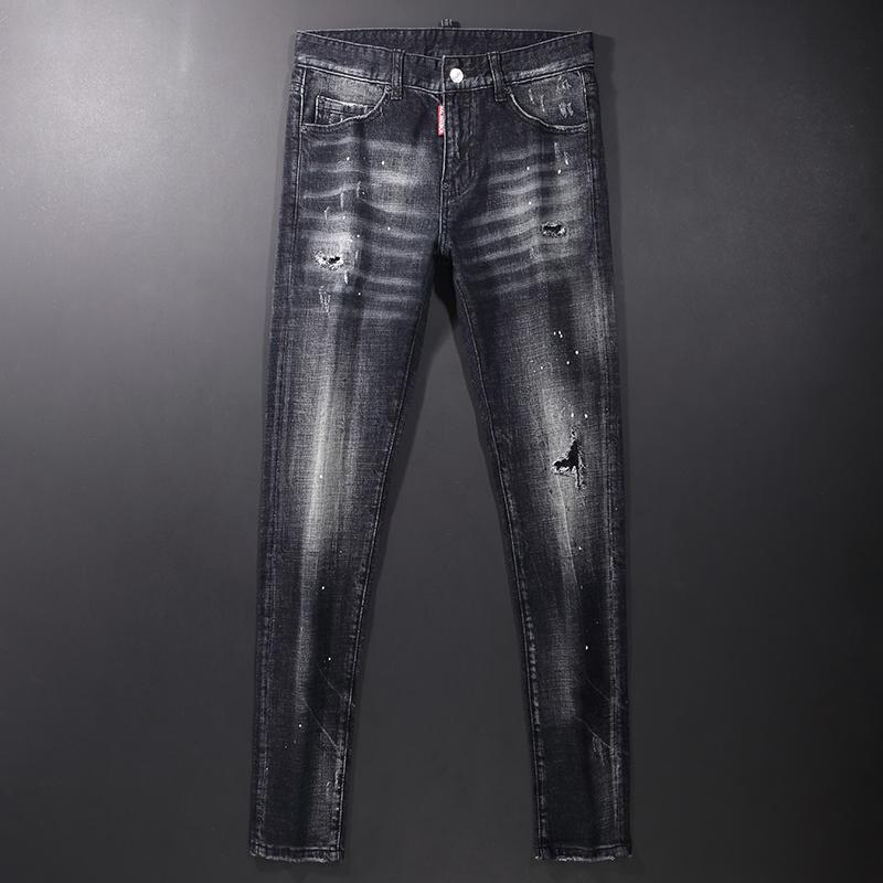 Men's Jeans Streetwear Fashion Men Retro Black Gray Elastic Slim Fit Ripped Brand Designer Hip Hop Denim Punk Pants Hombre
Men's Jeans Streetwear Fashion Men Retro Black Gray Elastic Slim Fit Ripped Brand Designer Hip Hop Denim Punk Pants Hombre