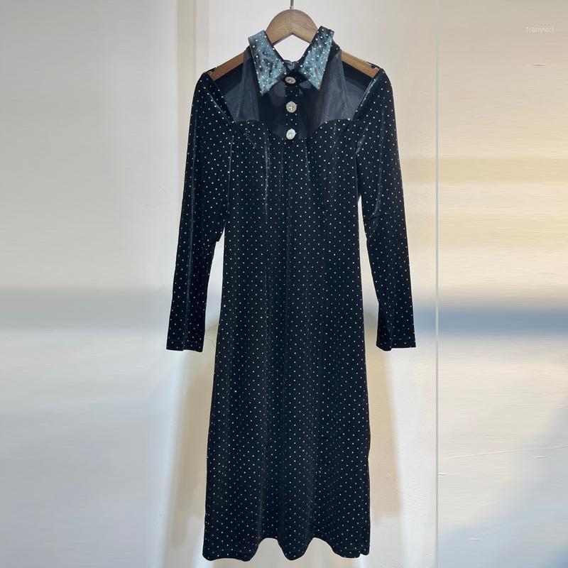 Casual Dresses Red RoosaRosee Top Quality Spring Summer Women Turn-down Collar Long Sleeve Dot Print Velvet Short Dress Vestidos Robe Femme, Color
Casual Dresses Red RoosaRosee Top Quality Spring Summer Women Turn-down Collar Long Sleeve Dot Print Velvet Short Dress Vestidos Robe Femme, Color