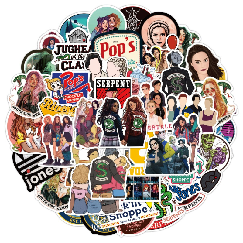 50Pcs Classic TV Show Riverdale stickers Graffiti Kids Toy Skateboard car Motorcycle Bicycle Sticker Decals Wholesale