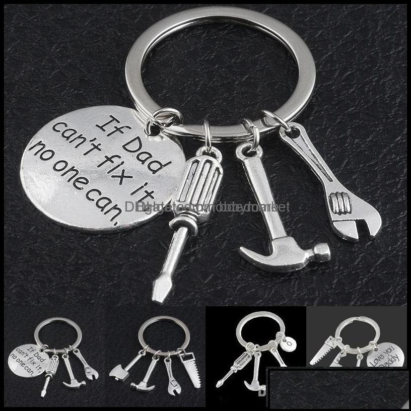 Key Rings Jewelry Keyring If Dad Cant Fix It No One Can Hand Tools Keychain Hammer Screwdriver Wrench Charms Ring Ho Dhqsm
Key Rings Jewelry Keyring If Dad Cant Fix It No One Can Hand Tools Keychain Hammer Screwdriver Wrench Charms Ring Ho Dhqsm