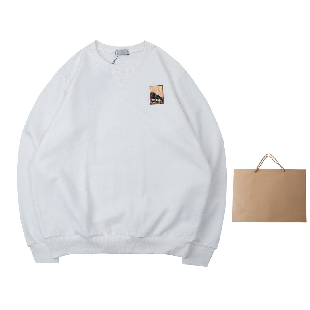 New AOP jacquard letter knitted sweater in autumn / winter 2022acquard knitting machine e Custom jnlarged detail crew neck cotton cefw3we, White
New AOP jacquard letter knitted sweater in autumn / winter 2022acquard knitting machine e Custom jnlarged detail crew neck cotton cefw3we, White