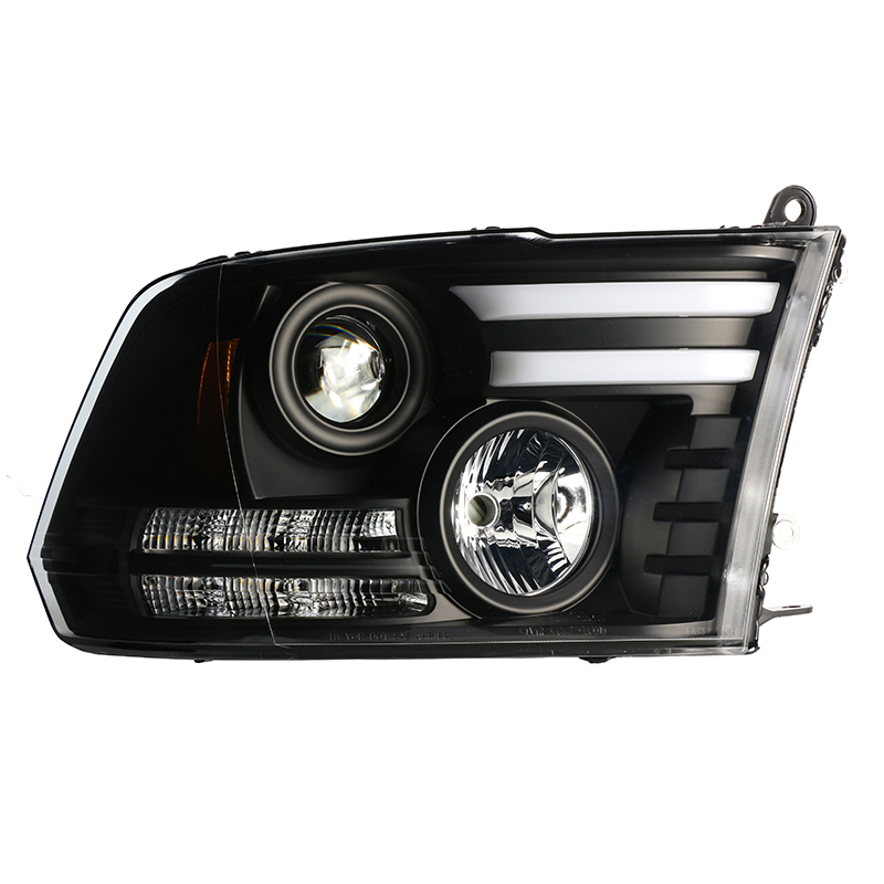 High Beam Headlights for Dodge RAM 20 13-20 18 RAM 1500 LED Turn Signal Front Lights Day Headlight