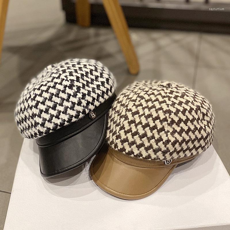 Berets Octagonal Hat Women Winter Letter Houndstooth Cap British France Retro Fashion Sboy Leather Brim Female BeretBerets, Black
Berets Octagonal Hat Women Winter Letter Houndstooth Cap British France Retro Fashion Sboy Leather Brim Female BeretBerets, Black