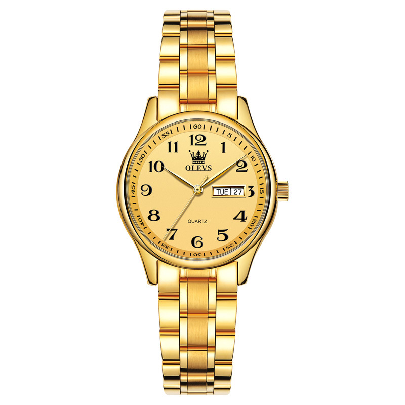 Cross border hot selling multi-functional quartz watch business waterproof women's Watch, Black
Cross border hot selling multi-functional quartz watch business waterproof women's Watch, Black