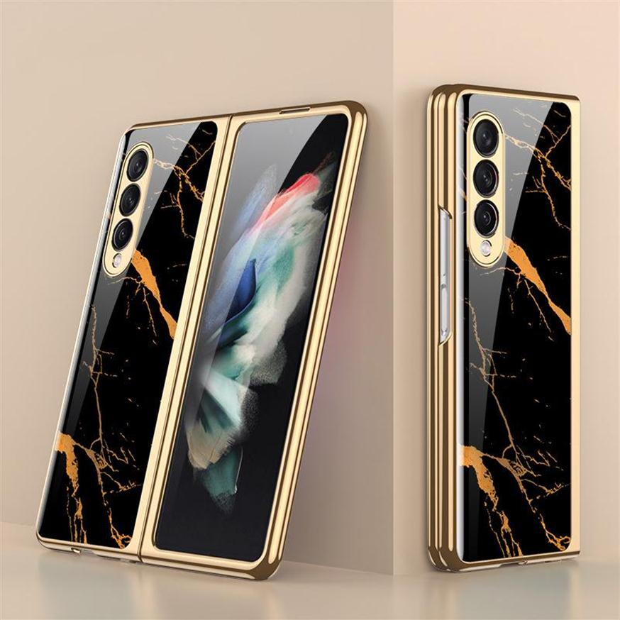 Luxury Tempered Glass Cases for Samsung Galaxy Z Fold 3 5G Case Plating Plastic Frame Hard Glass Cover2455, 13
Luxury Tempered Glass Cases for Samsung Galaxy Z Fold 3 5G Case Plating Plastic Frame Hard Glass Cover2455, 13