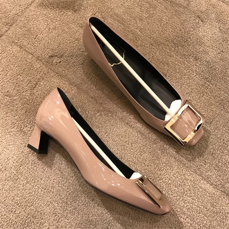 Women s shoes versatile fashion high end patent leather square toe thick heel single mid heel buckle high heels 220614, Elephant grey7cm
Women s shoes versatile fashion high end patent leather square toe thick heel single mid heel buckle high heels 220614, Elephant grey7cm