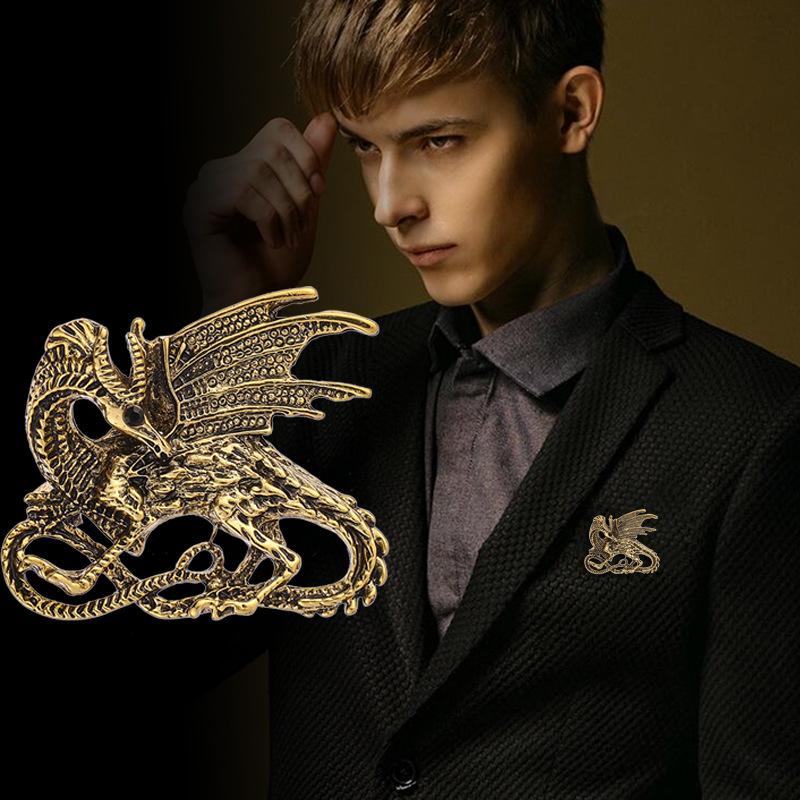 Pins Brooches Vintage Wing Dragon Brooch Pin Metal Animal Lapel Jewelry Suit Shirt Collar Badge For Men Clothing AccessoriesPins
Pins Brooches Vintage Wing Dragon Brooch Pin Metal Animal Lapel Jewelry Suit Shirt Collar Badge For Men Clothing AccessoriesPins