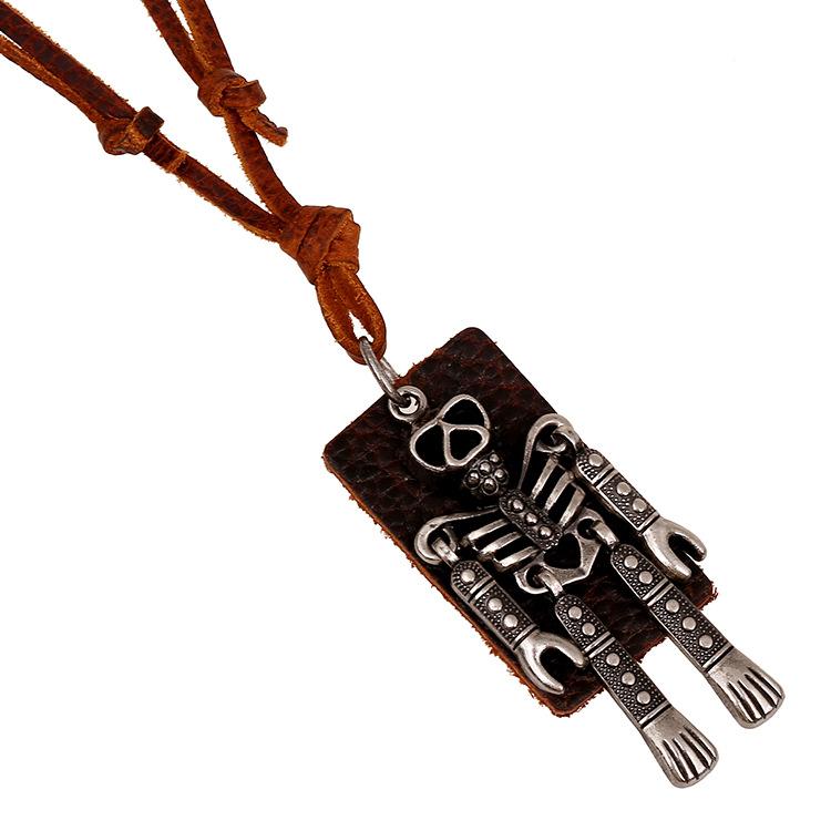 Pendant Necklaces Selling Fashion Jewelry Sweater Chain Robot Retro First Layer Cowhide Necklace Leather Yiwu WholesalePendant
Pendant Necklaces Selling Fashion Jewelry Sweater Chain Robot Retro First Layer Cowhide Necklace Leather Yiwu WholesalePendant