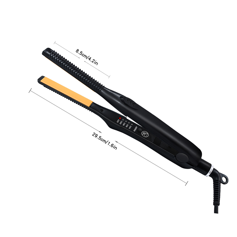2 In 1 Hair Straightener and Curler Mini Flat Iron Straightening Styling Tools Ceramic Crimper Corrugation Curling 220623