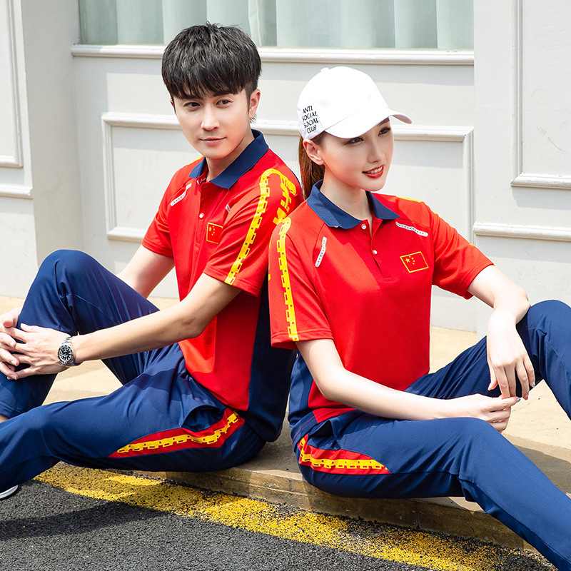 Men's Tracksuits Summer Women Chinese National Sportswear Martial Arts Taekwondo Fencing Training Suit Table Tennis Shooting Team Uniform Men