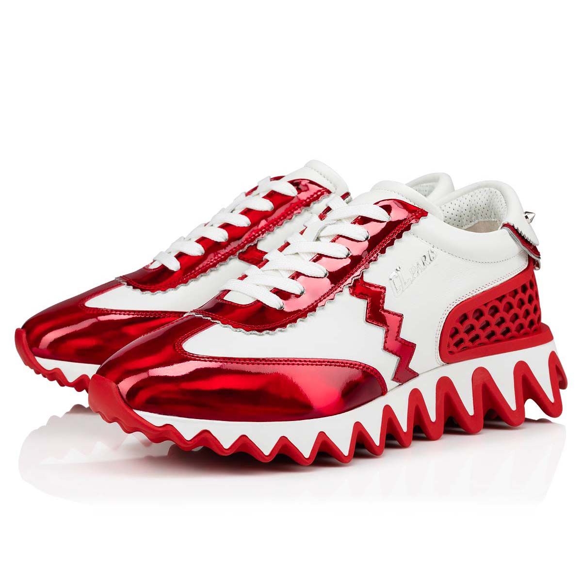 Women casual shoes low top spiked red bottoms sneaker Loubishark Woman Sharkina shark teeth rubber soles loubi shoes genuine leather
Women casual shoes low top spiked red bottoms sneaker Loubishark Woman Sharkina shark teeth rubber soles loubi shoes genuine leather